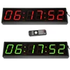 GYM Wall Clock 4 Inch 6 Digit Stopwatch Clock Interval Training Timer