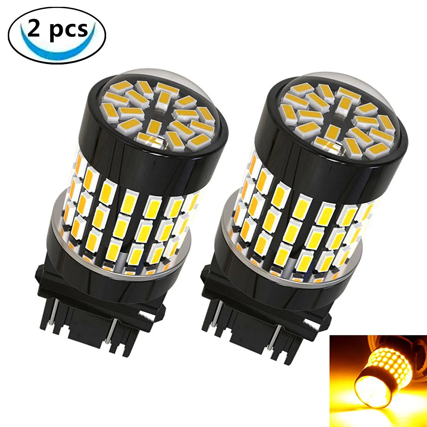 Corner Lights LABBYWAY 2 Pcs Super Bright 900 Lumens 3014 78-EX Chipsets,3157 3156 3056 3057LED Used For Use For Turn Signal Blinker Lights etc,Amber