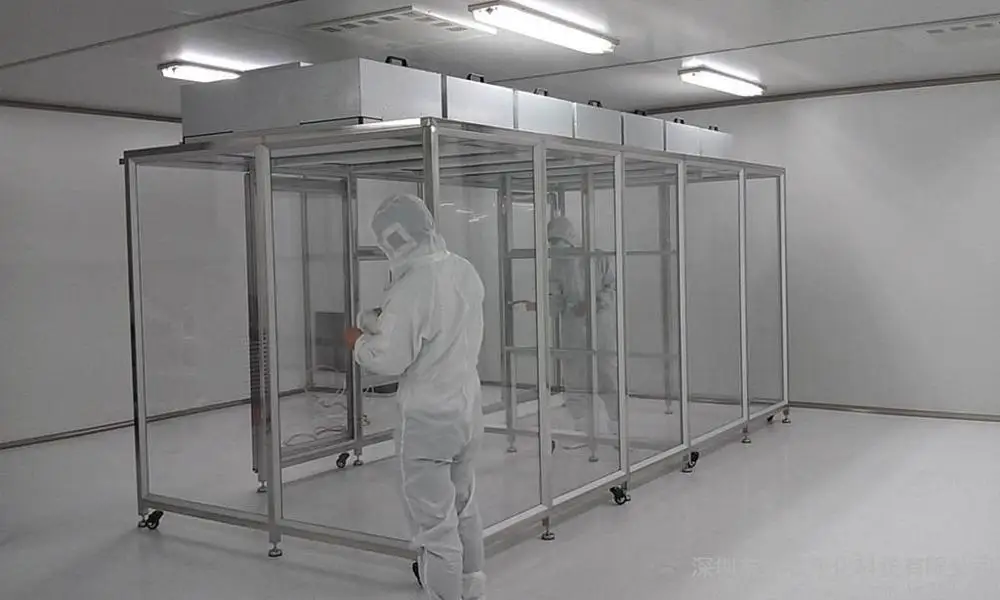 空气过滤器清洁室,100 级洁净室/无尘便携式洁净室