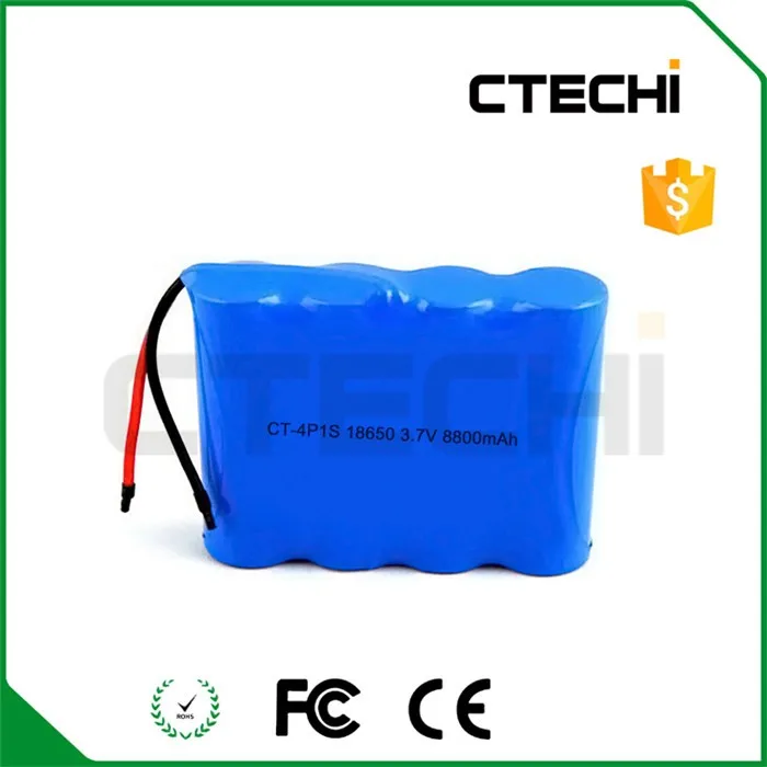 11.1V 11Ah rechargeable battery pack 18650 5P3S
