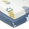 100% Organic Cotton Soft Fitted Crib Sheet Baby Bed Sheet