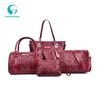 Fashion embossed serpentine women's handbag lady portable shoulder bag large capacity set bucket bag