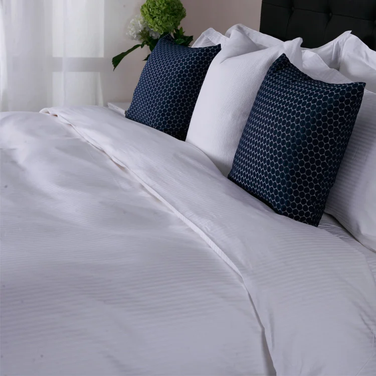 Marriott 6 Pcs 100 Cotton 1cm Strip Elastic Fitted Twin Size Bed