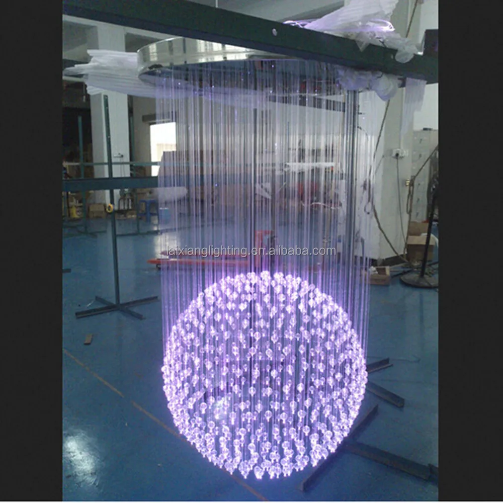 7 Color Changing Big Led Fiber Optic Light Ball For Decoration,Large