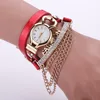 Relogio Feminino 2016 Women Infinity Love Hand-knitted Leather Chain Quartz Wristwatch Hot Clock Oem Wholesales