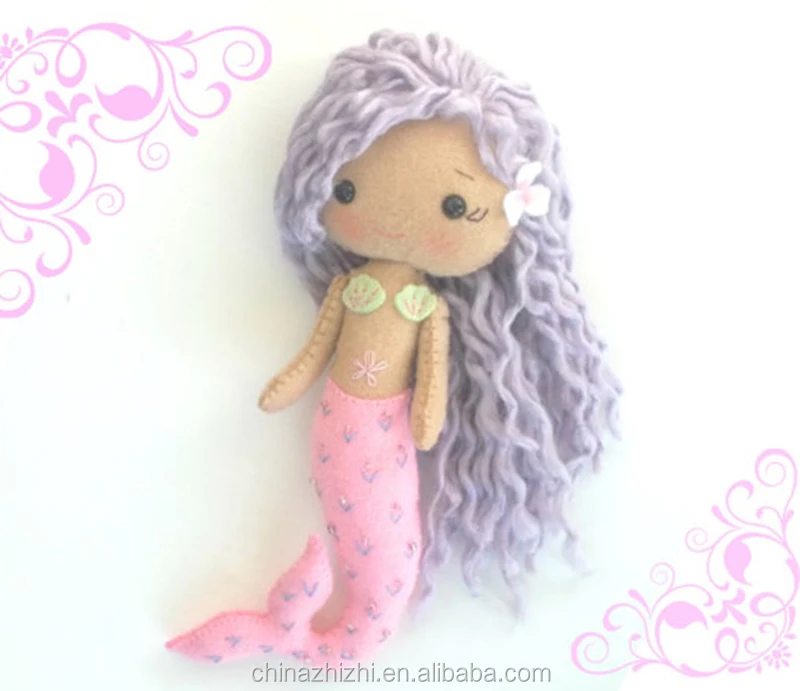 mermaid felt doll