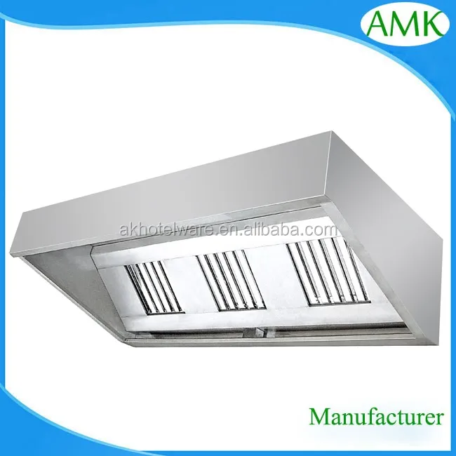 Industry Kitchen Cooker Exhaust Hood Ceiling Mounted Restaurant