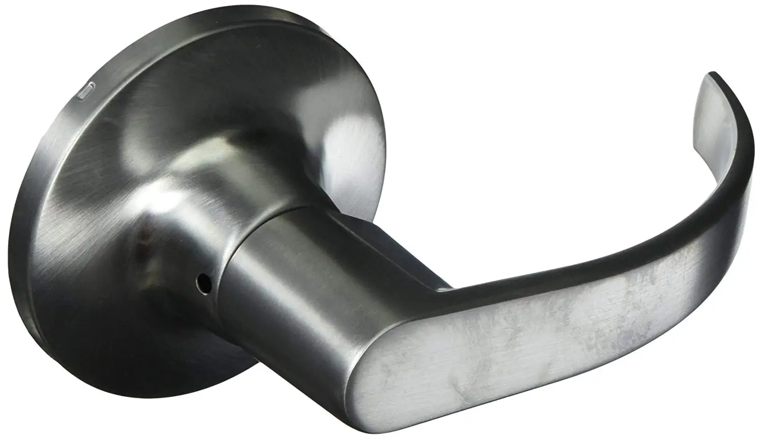 Saturn Lever Design Entry Function Turn//Push Button Locking Schlage commercial AL53BDSAT626 AL Series Grade 2 Cylindrical Lock Satin Chrome Finish