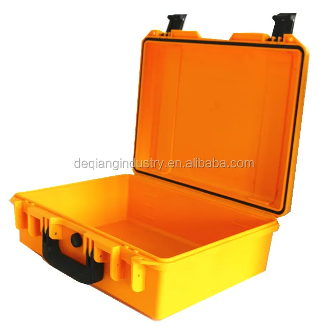 Injection foam inside plastic tool box ease carrying protective waterproof suitcase