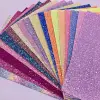 A4 Size Sheets Chunky Glitter Fabric For DIY Material