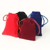 DAIHE customized logo gifts package colorful velvet pouches
