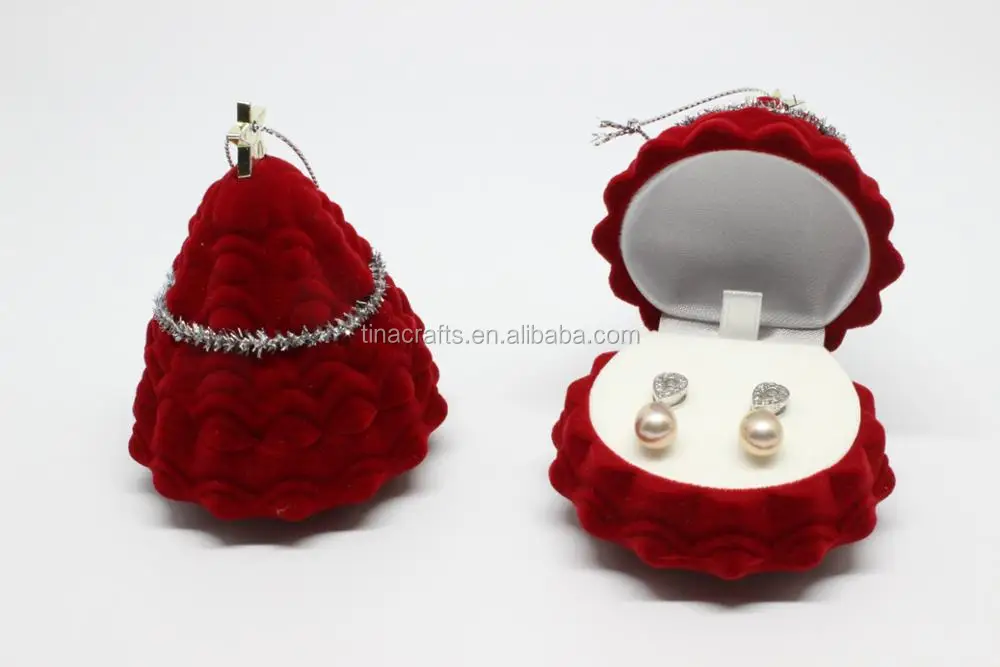 Wholesale Classic Christmas Tree Shaped Christmas Gift Box For Jewelry