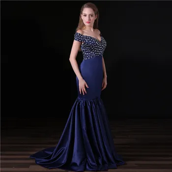 fish cut evening gown