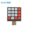 4x4 matrix array 16 keys membrane switch keypad keyboard