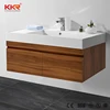 Modern bathroom vanity cabinet, solid surface vanity top design