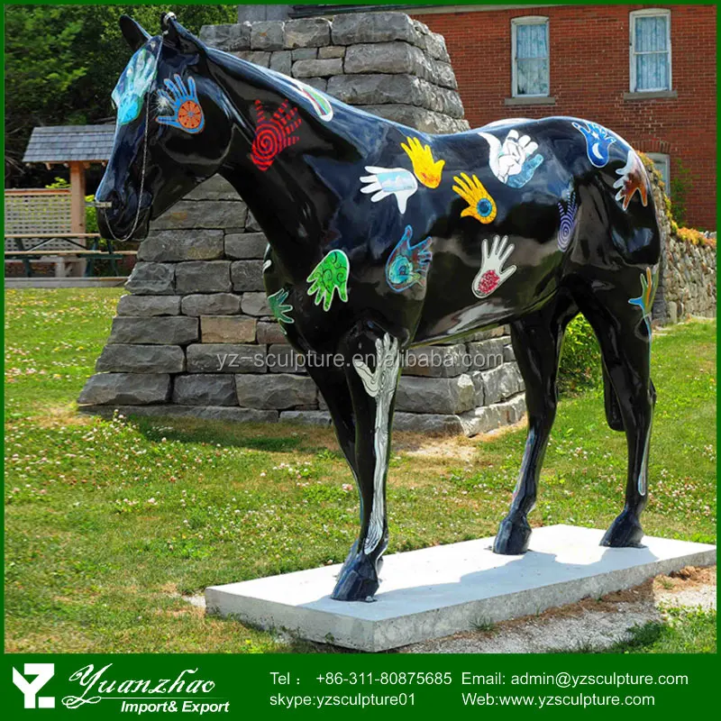 Outdoor Fiberglass Plastic Big Size Horse Statue For Sale Buy