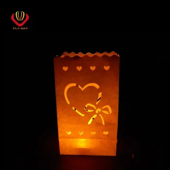 Paper Candle Bag Outdoor Lighted Bags For Wedding Party Decoration Paper Candle Bag Outdoor Lighted Bags For Wedding Party Decoration