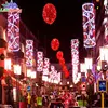 Decoration light pole mounted motif lights christmas decoration