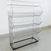 The Best Price of RH-BR03 Bright Chrome Plated Stackable Wire Rack with wheels