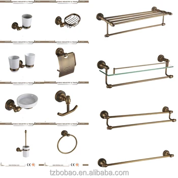 China Old Fashioned Antique Br Sanitary Ware Ceramic Bathroom China Old Fashioned Antique Br Sanitary Ware Ceramic Bathroom Accessory Towel Ring Soap Holder Toilet Brush