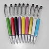 Christmas promotional kids gift novelty Children Playing hollow empty tube DIY bead filling crystal pen kits set with funnel