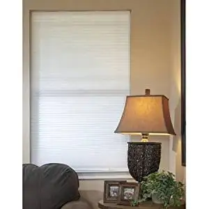 No-Tools, Easy-Lift, Trim-At-Home, Cellular, Light-Filtering Shade, White 48x64