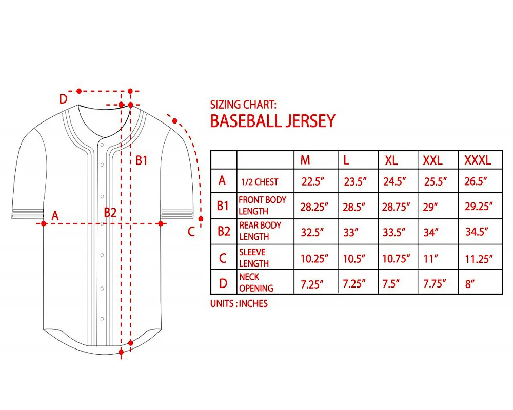 blank button down baseball jersey