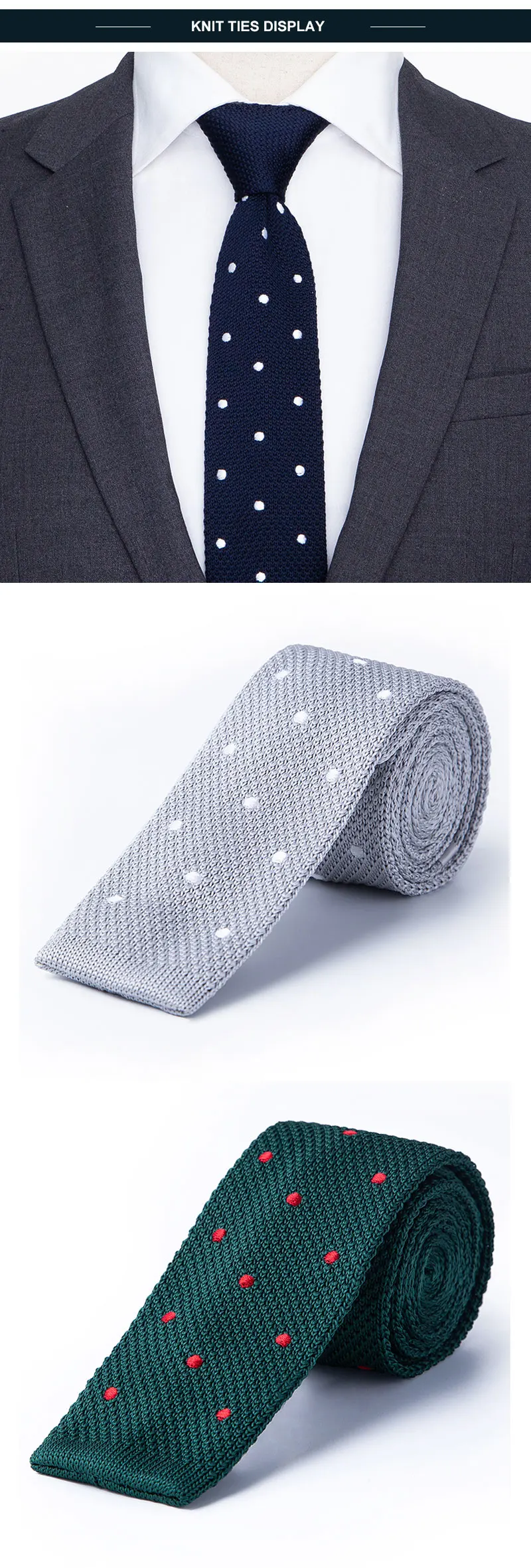Custom Design 100% Polyester Knitted Novelty Mens Neck Ties - Buy ...