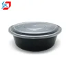 Wholesale fashion custom 500ml round shape extra large plastic bowl with clear lid