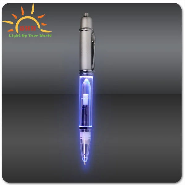 Back To Shcool Led Light Up Pen Novelty Ballpoint Pen With Black Or ...