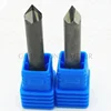 Diamond tipped V shape four edge carbide Engraving bits PCD CNC carving tools for marble granite stone