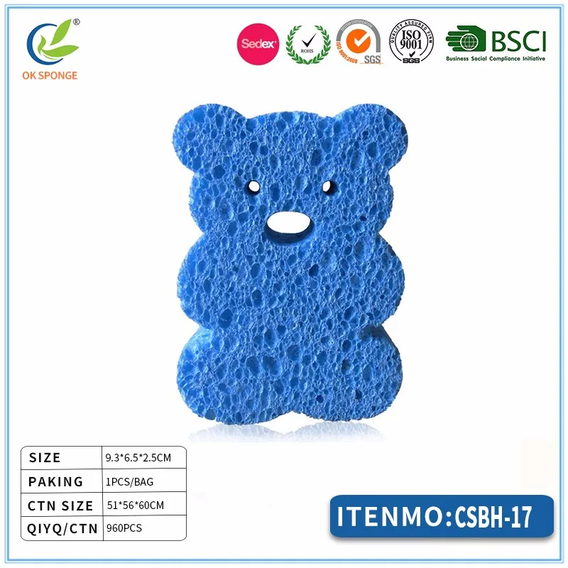 sponge teddy bear