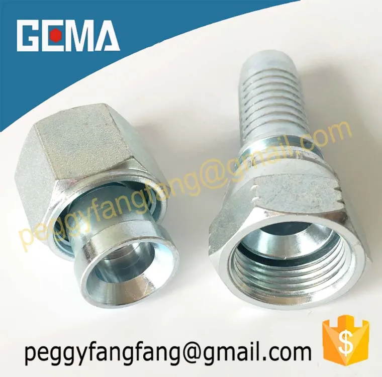 26711 Jic Female Copper Swivel Hydraulic Hose End Fitting 1 Inch Jic