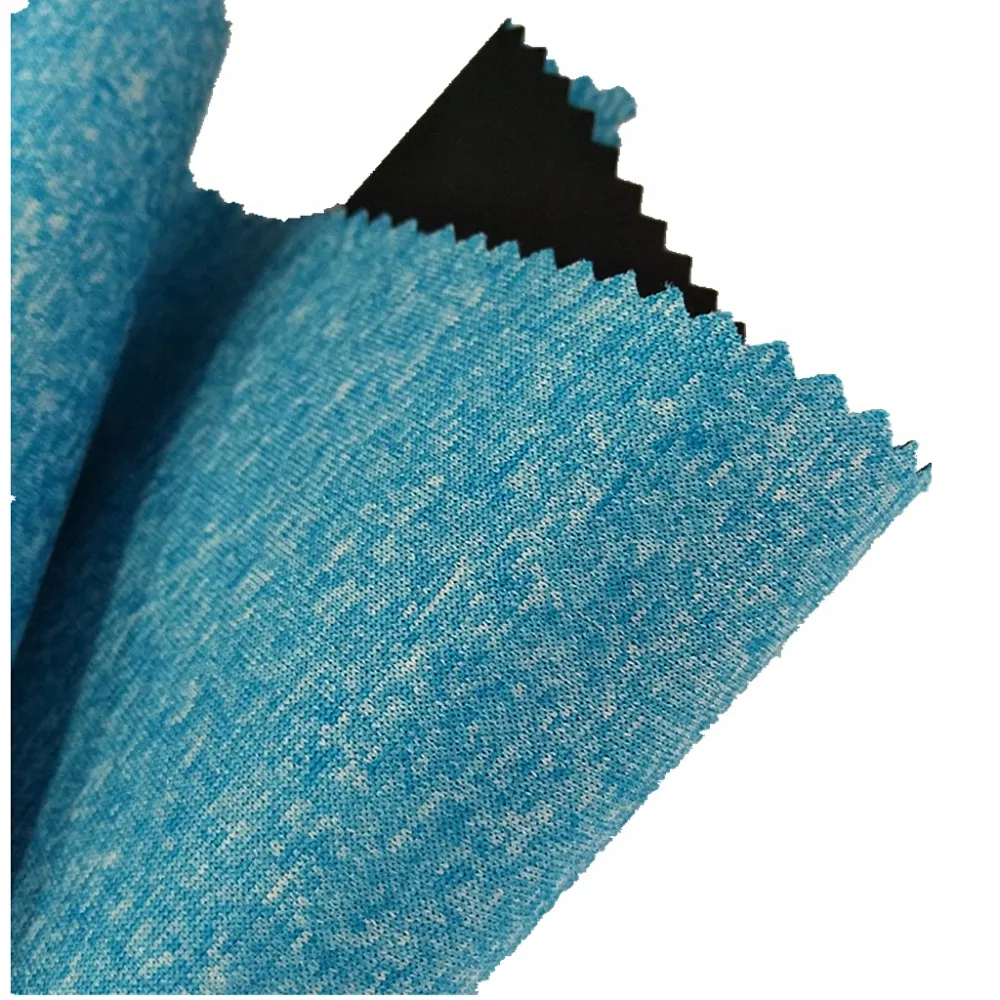 Custom Color Polyester 75d Mechanical Stretch Fabric Bonded Melange