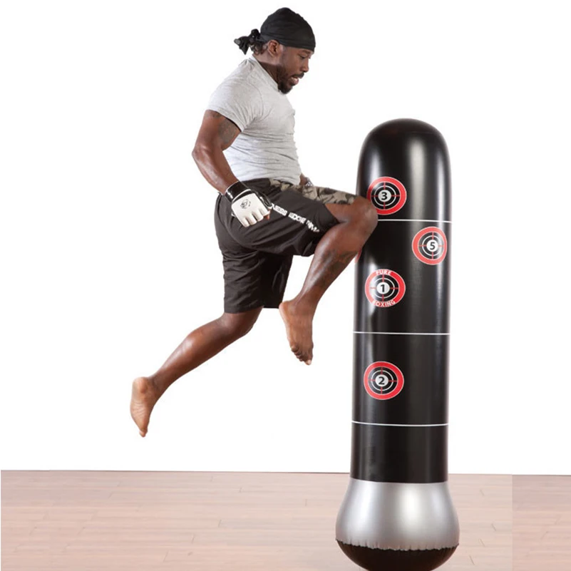 Worldwide Free Shipping 1.5M Boxing Punching Bag Inflatable Free-Stand TumblerRelief Bounce Back Sandbag with Air Pump