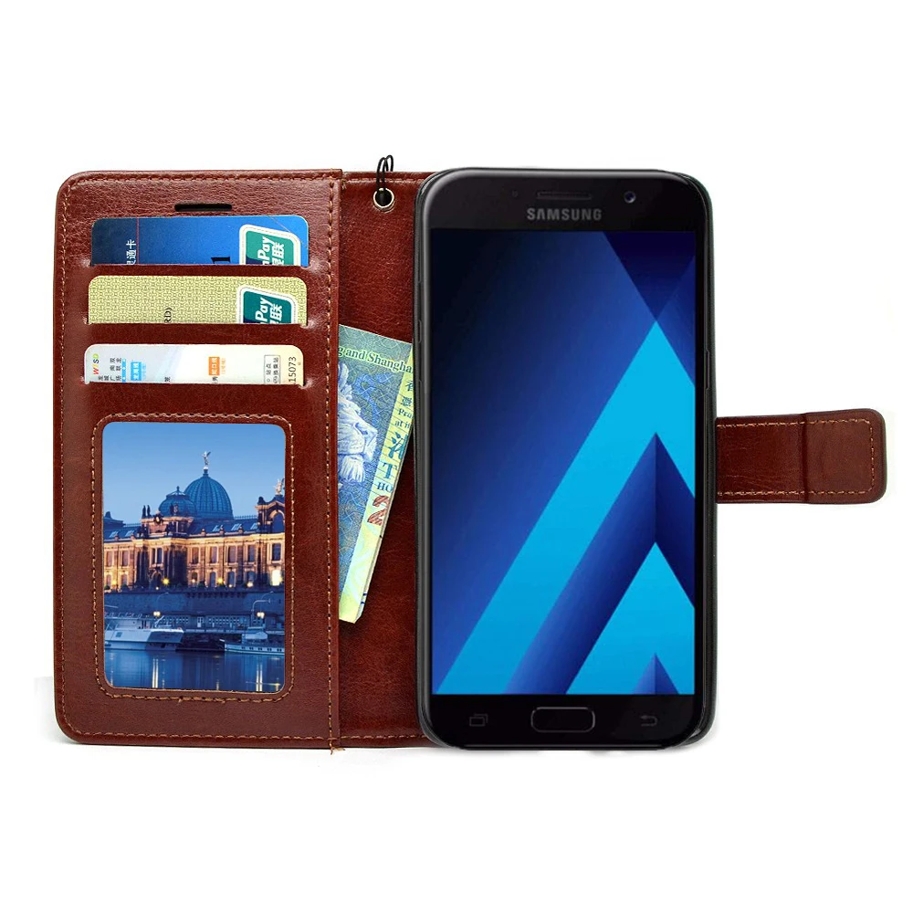 luxury Flip Book wallet Phone case for Samsung Galaxy A3 2018 A330 leather pouch