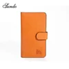 New design leather card holder wallets with button closure check