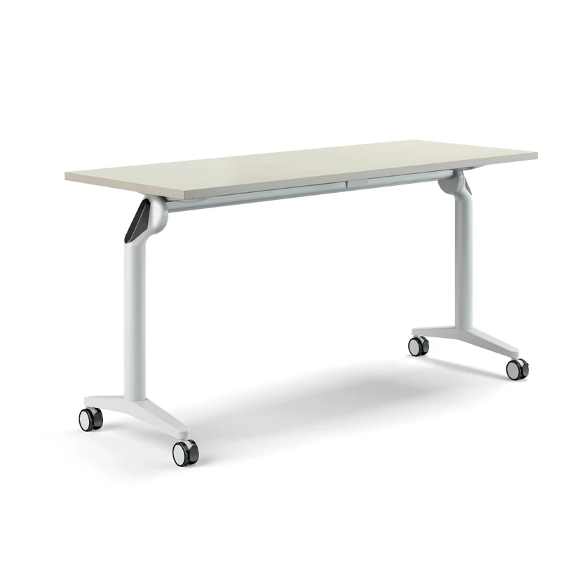 China Oem Movable Desk Steel Metal Table Legs White Folding Table With ...