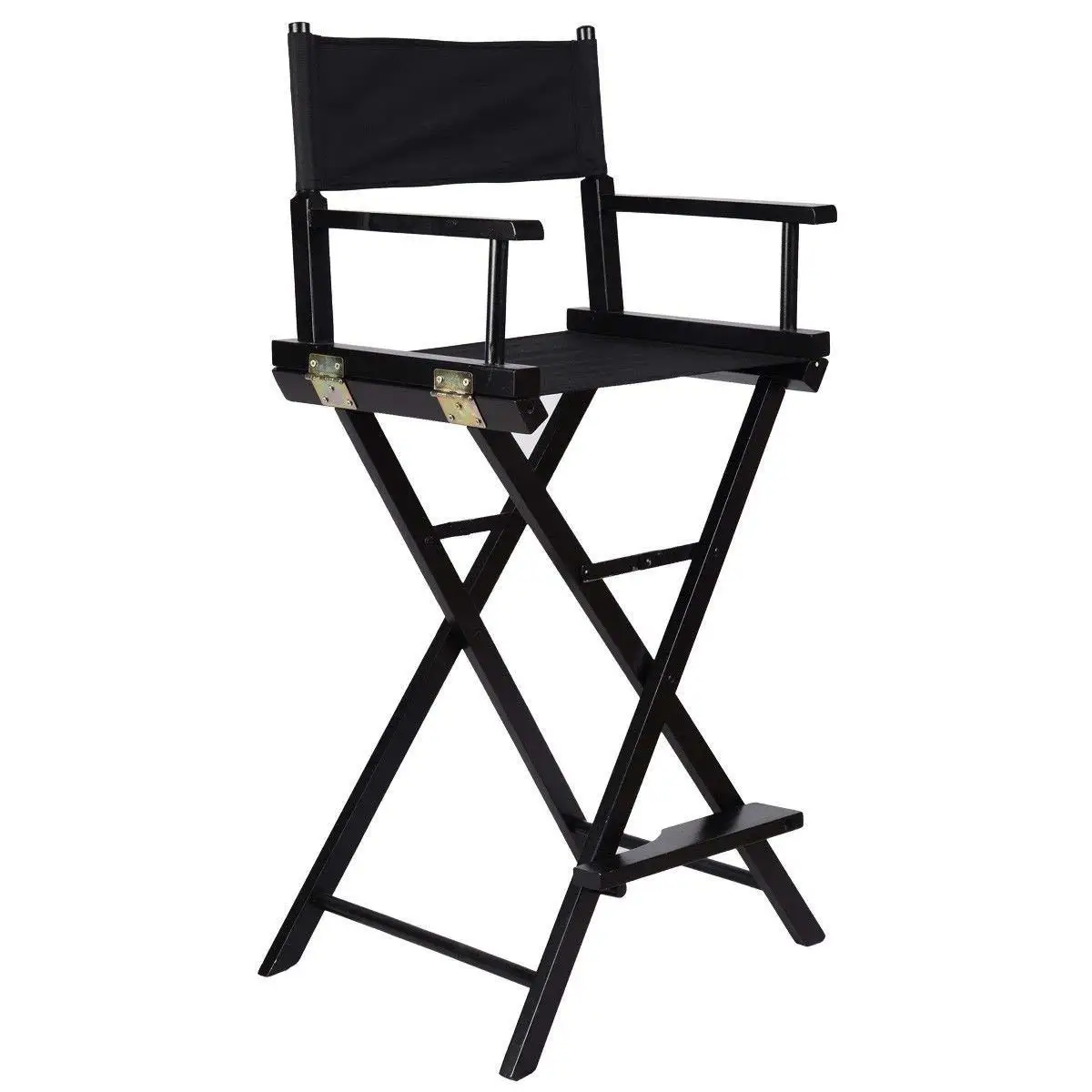 COLIBROX--Professional Makeup Artist Directors Chair Wood Light Weight Foldable Black New,tall director chairs,personalized directors chair,personalized makeup artist chair,cheap makeup chair