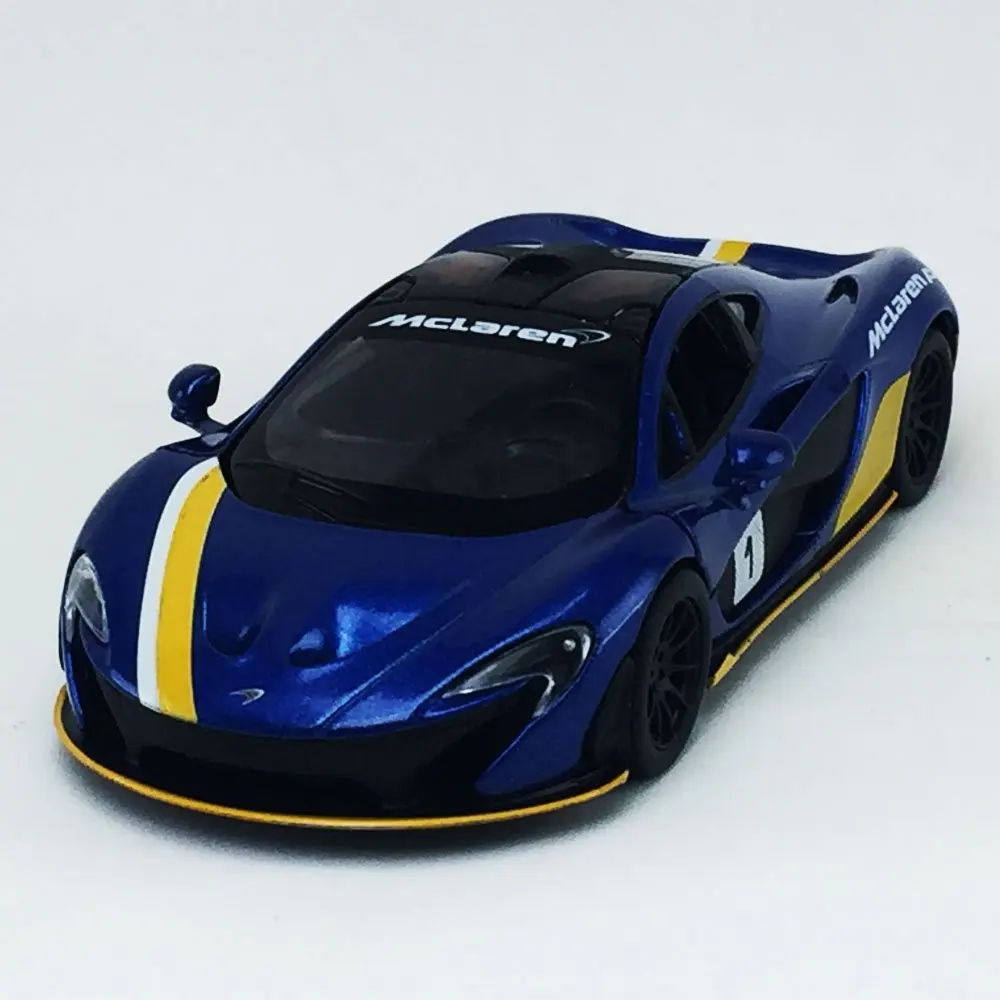 1//36 Scale Diecast Model Toy Car Kinsmart McLaren P1 with Prints White 5393DF