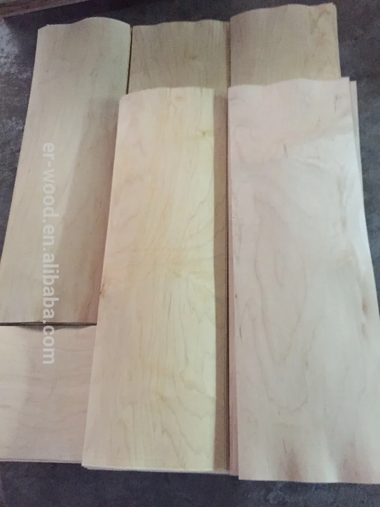 1.6mm 2.0mm Canada Hard Rock Maple Skateboards Maple Veneer Wood Veneer ...