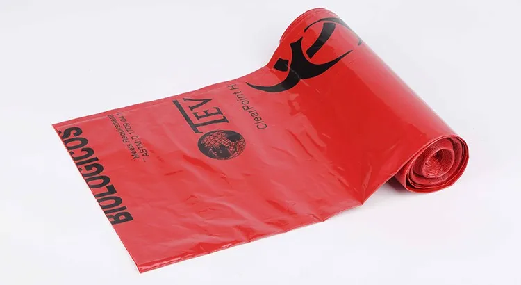 made in china hdpe medical waste bags for hospital