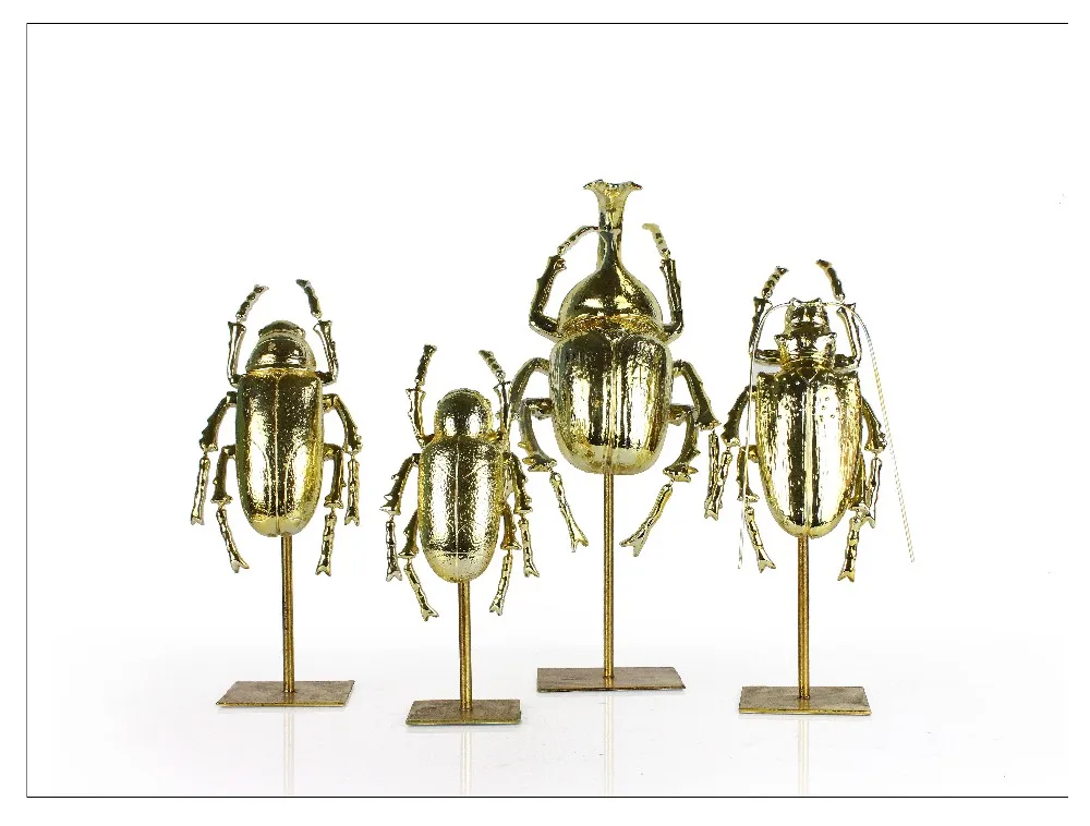 Nordic Style Animal Statue Beetle Insect Sculpture Home Decoration factory