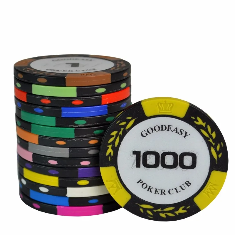 custom clay poker chips set