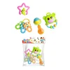 Hot sale high quality safe material interesting hand bells baby rattle toy set for kids