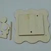 wooden laser cutting unfinished photo frame