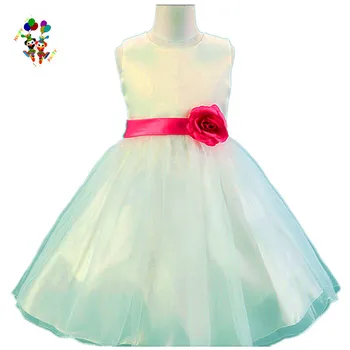 hot pink flower girl dresses