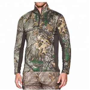 Merino wool camouflage 1/4 zip base layer outdoor military uniforms Merino wool camouflage 1/4 zip base layer outdoor military uniforms