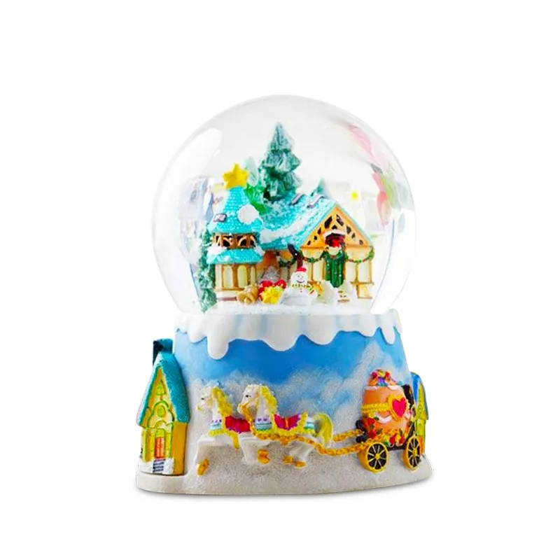 Custom High Quality Resin Snow Globe Christmas Decoration For Sale
