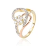 15420 Xuping wholesale fashion saudi gold insert crystal women finger ring
